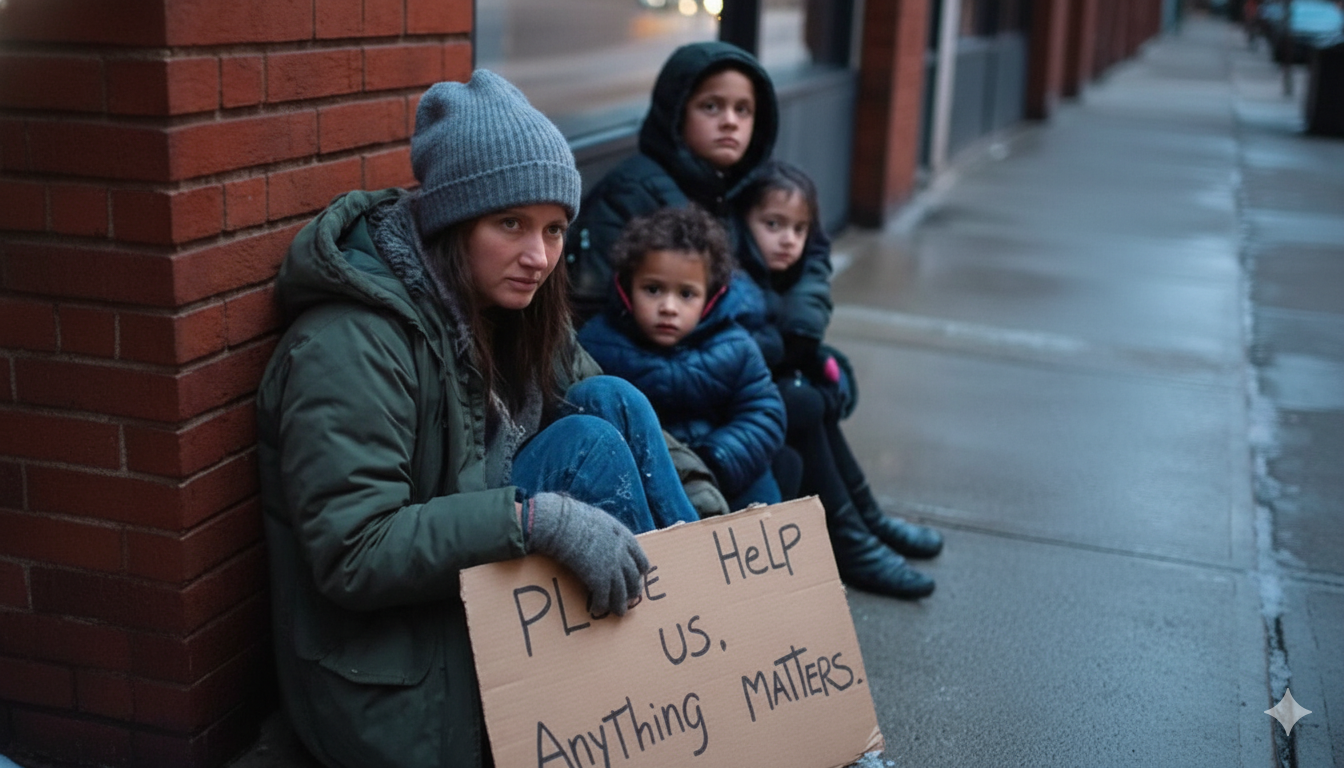 He Found His Homeless Ex with Three Kids Who Looked Just Like Him on a Chicago Sidewalk